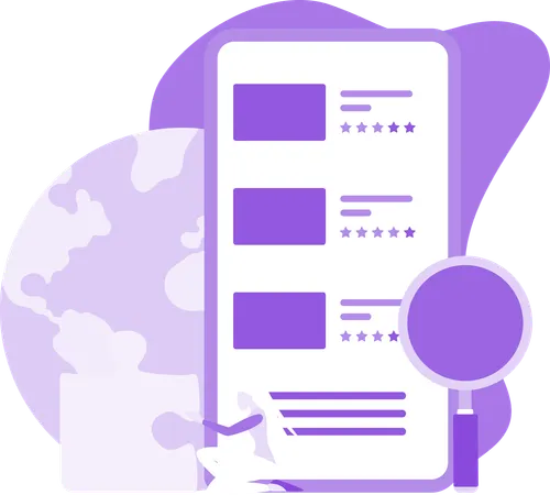 Online Website Ratings  Illustration