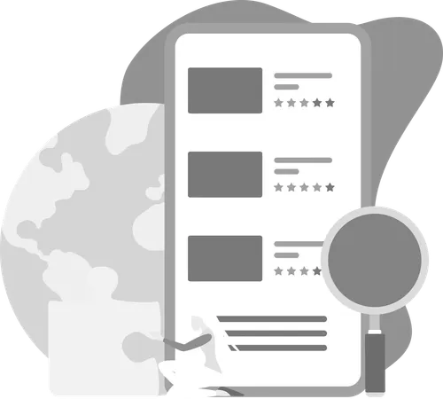Online Website Ratings  Illustration