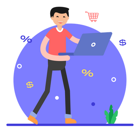Onlinebestellung  Illustration