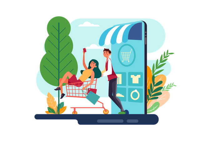 Onlineshop  Illustration
