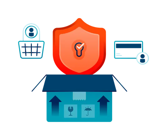 Maintaining product package security  Illustration