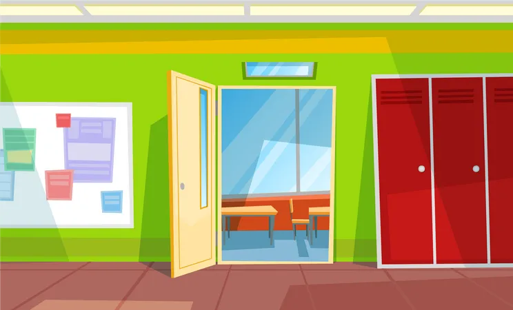 Open classroom  Illustration