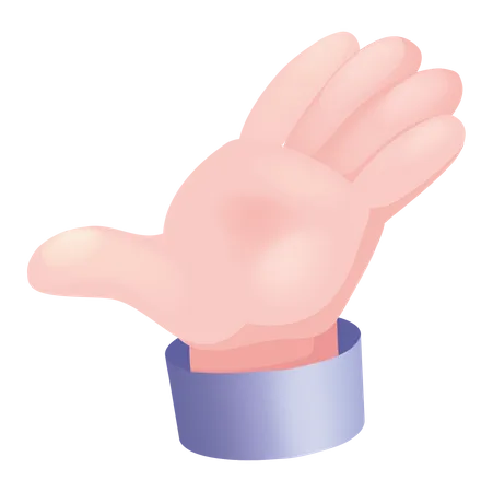 Open Hand Gesture  Illustration