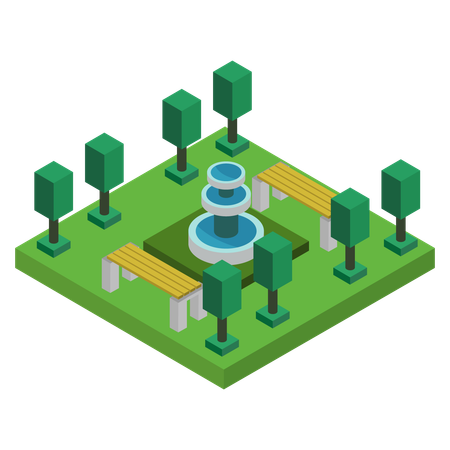 Open park  Illustration
