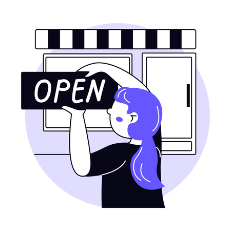 Open Store Illustration