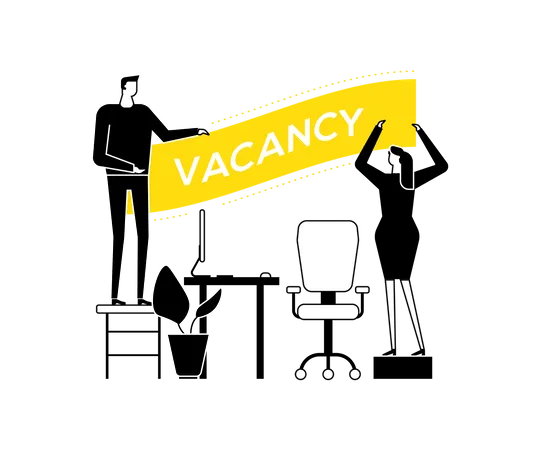 Open vacancy Illustration