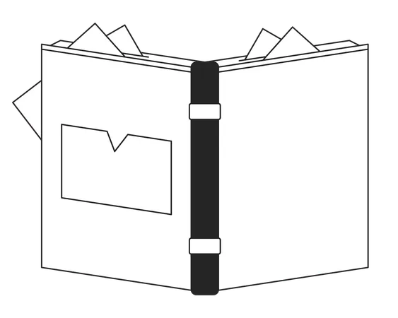 Opened book  Illustration