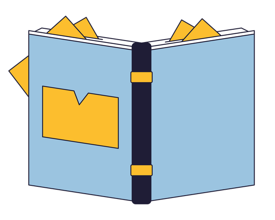 Opened book  Illustration