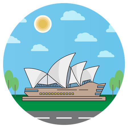 Ópera Sydney  Ilustração