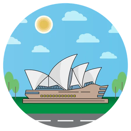 Ópera Sydney  Ilustração