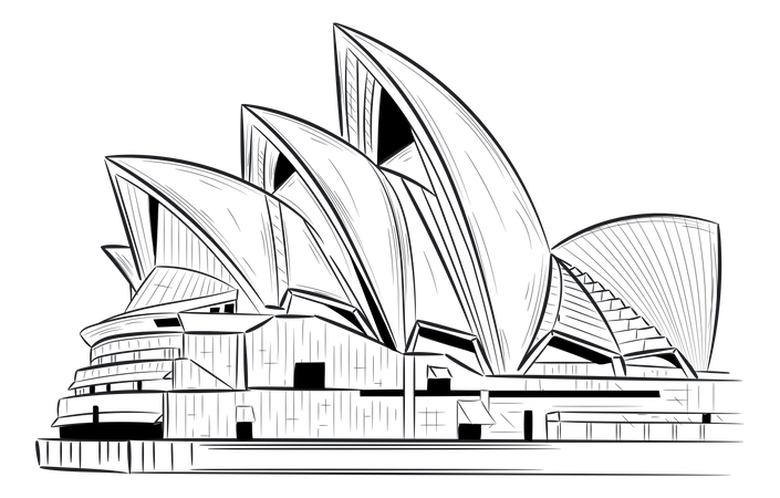 Sydney Opera House PNG White Transparent And Clipart Image For Free  Download - Lovepik | 401368772