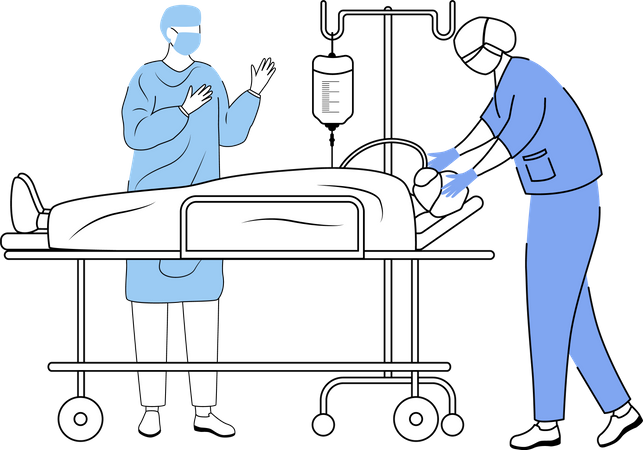 Operação cirúrgica  Ilustração