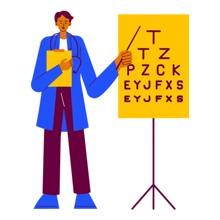 Ophthalmologist  Illustration