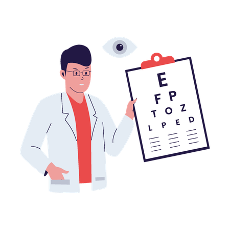 Ophthalmologist  Illustration