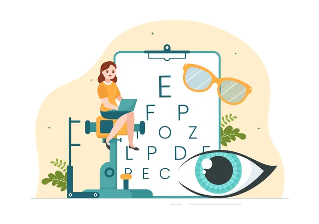 Ophthalmologist  Illustration