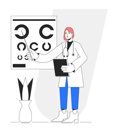 Ophthalmology clinic  Illustration