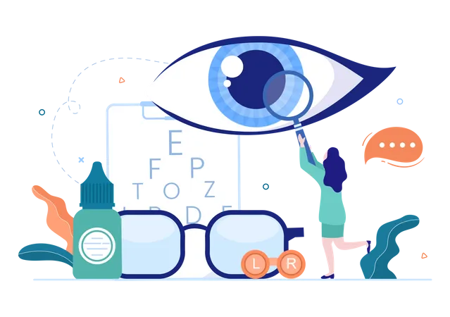 Ophthalmology Eyes  Illustration