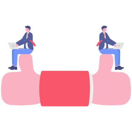 Opiniões de empresários sobre avaliações de clientes  Ilustração