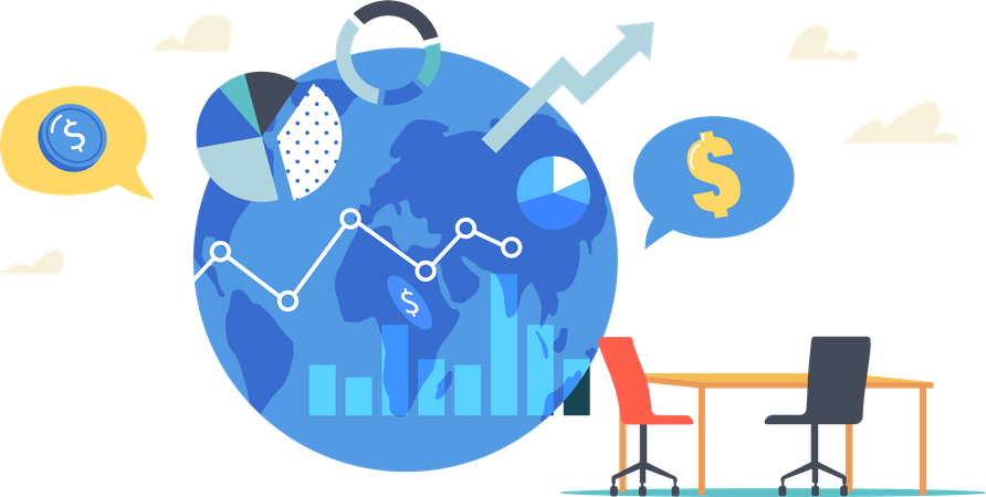 Oportunidad de inversión global  Ilustración