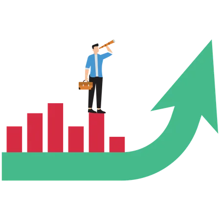 Oportunidade de negócios e liderança  Ilustração