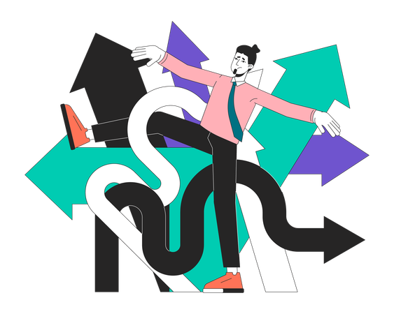 Opportunities careers confusion  일러스트레이션