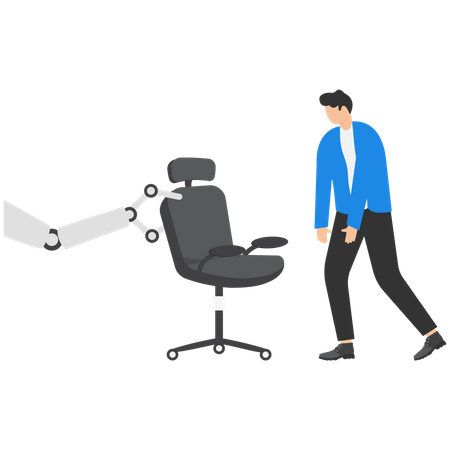 Opportunity to lose jobs due to AI  일러스트레이션