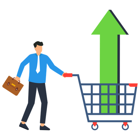 Opportunity to make profit in stock  일러스트레이션
