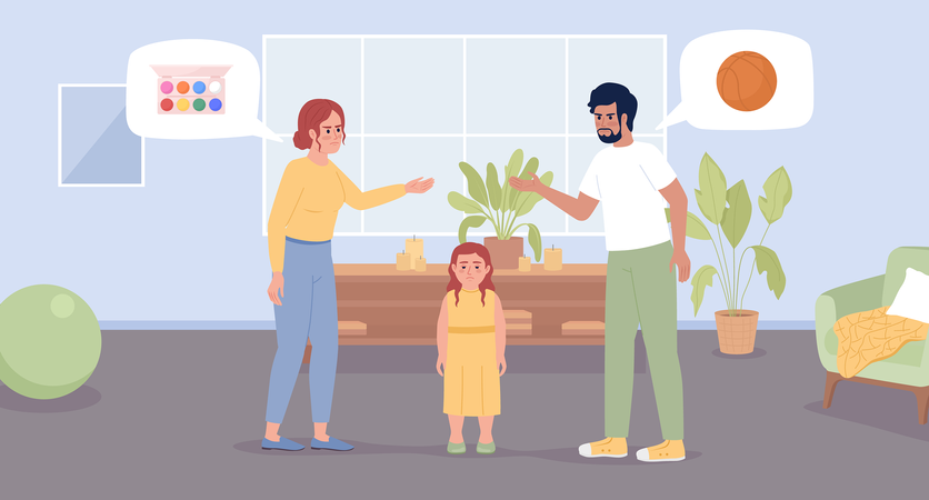 Opposite parenting  Illustration