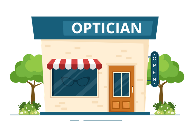 Optical store  Illustration