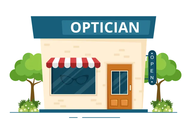 Optical store  Illustration