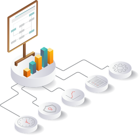 Optimierung des Business-Netzwerkmanagements in Organisationen  Illustration