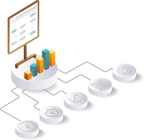 Optimierung des Business-Netzwerkmanagements in Organisationen  Illustration