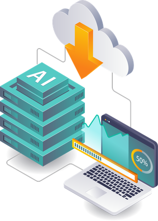 Optimierung der Datenverwaltungspraktiken in der Cloud-Technologie  Illustration