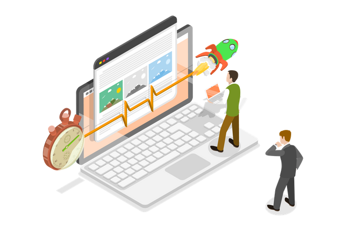 Optimisation de la vitesse du site Web  Illustration