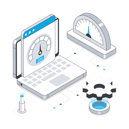 Optimisation et vitesse du site Web  Illustration