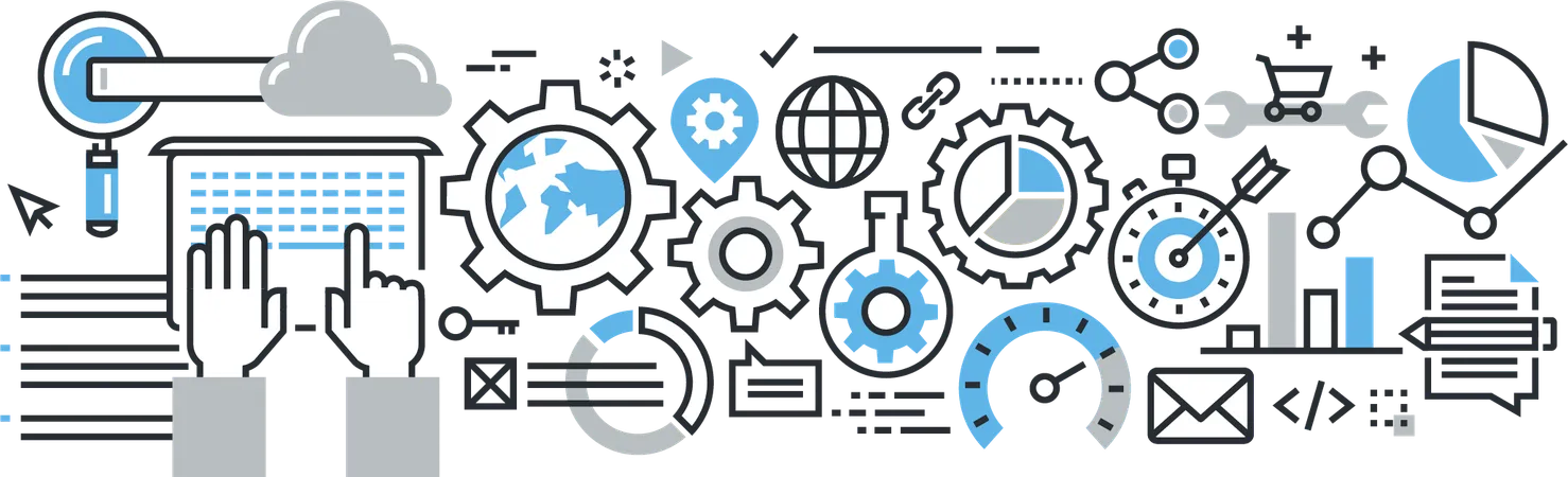 Optimización de motores de búsqueda  Illustration