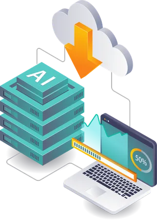 Optimización de las prácticas de gestión de datos en la tecnología de la nube  Ilustración