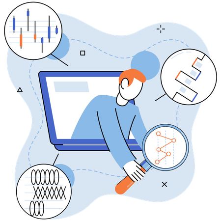 Los procesos de análisis de datos optimizados mejoran la eficiencia y maximizan los conocimientos.  Ilustración