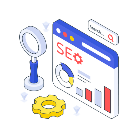 SEO web  Ilustración