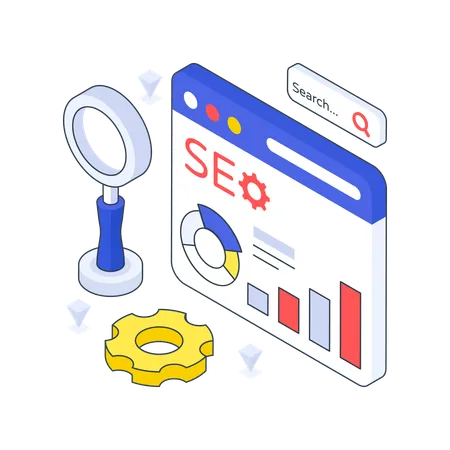 SEO web  Ilustración