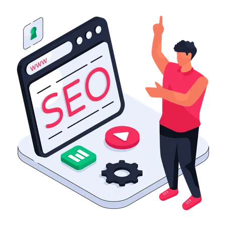 Optimización SEO  Ilustración