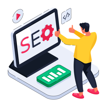 Optimización SEO  Ilustración