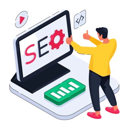 Optimización SEO  Ilustración