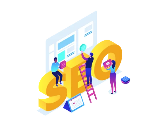 Optimización SEO  Ilustración