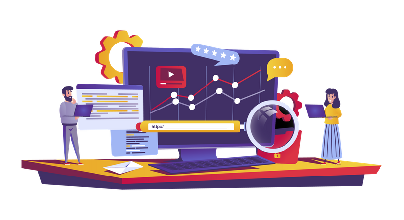 Optimización SEO  Ilustración