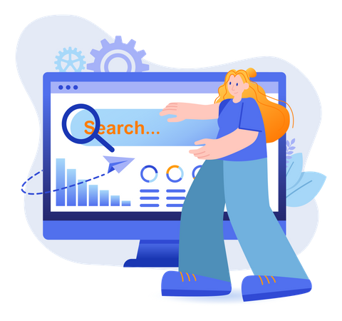 Optimización SEO  Ilustración