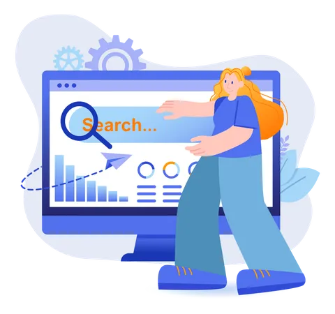 Optimización SEO  Ilustración