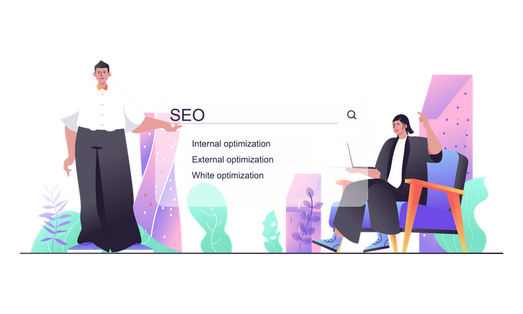 Optimización SEO  Ilustración