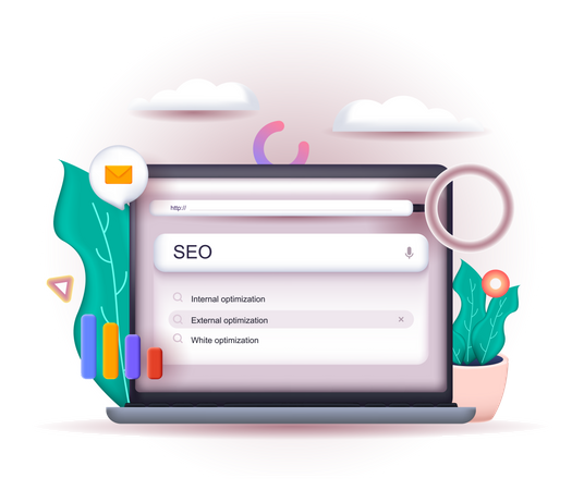 Optimización SEO  Ilustración