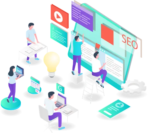 Optimización SEO  Ilustración